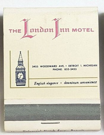London Inn Motel - Matchbook (newer photo)